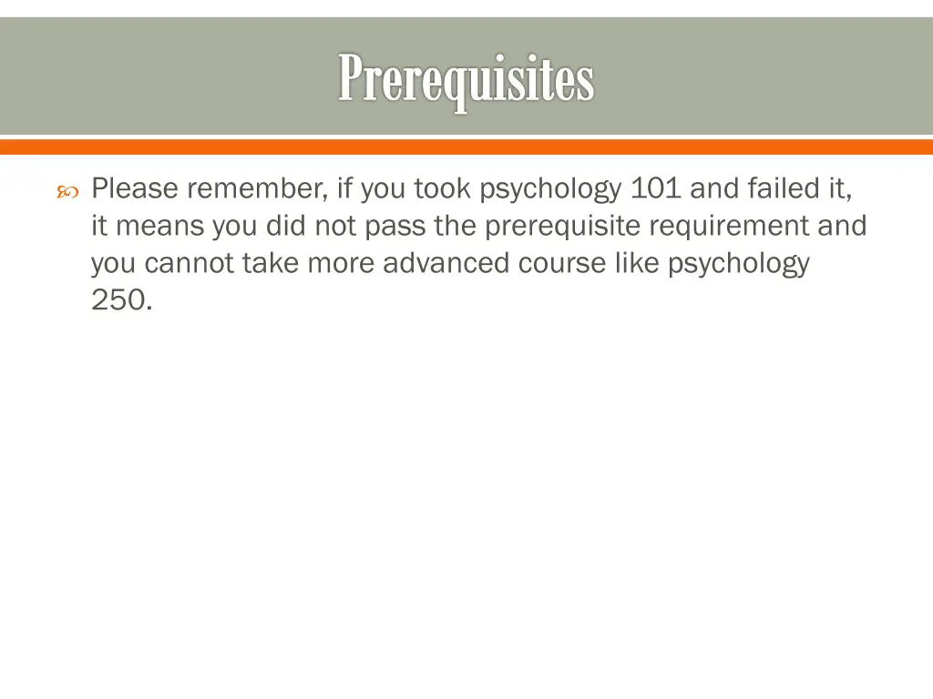 prerequisites 1