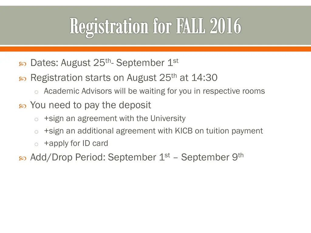 registration for fall 2016 1