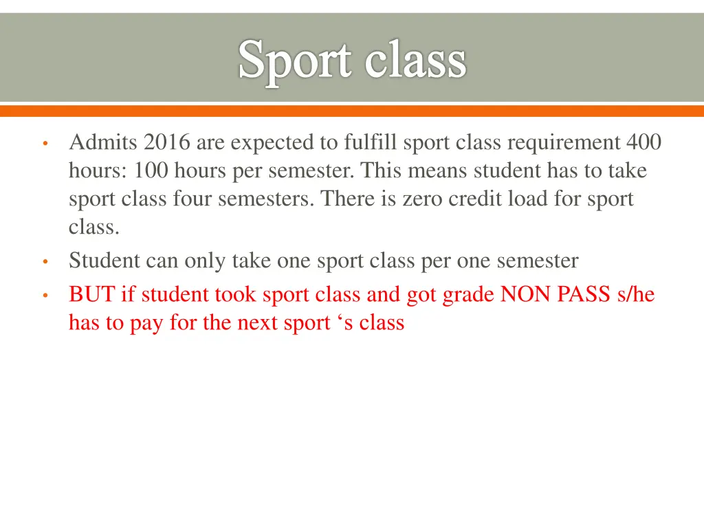 sport class