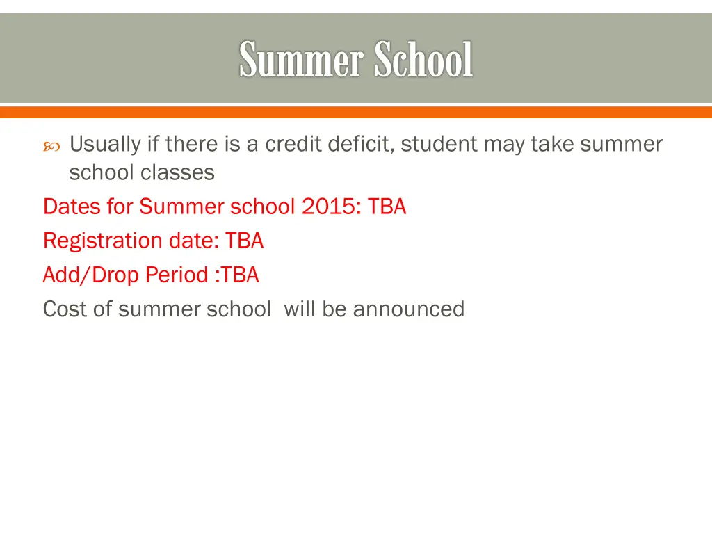 summer school