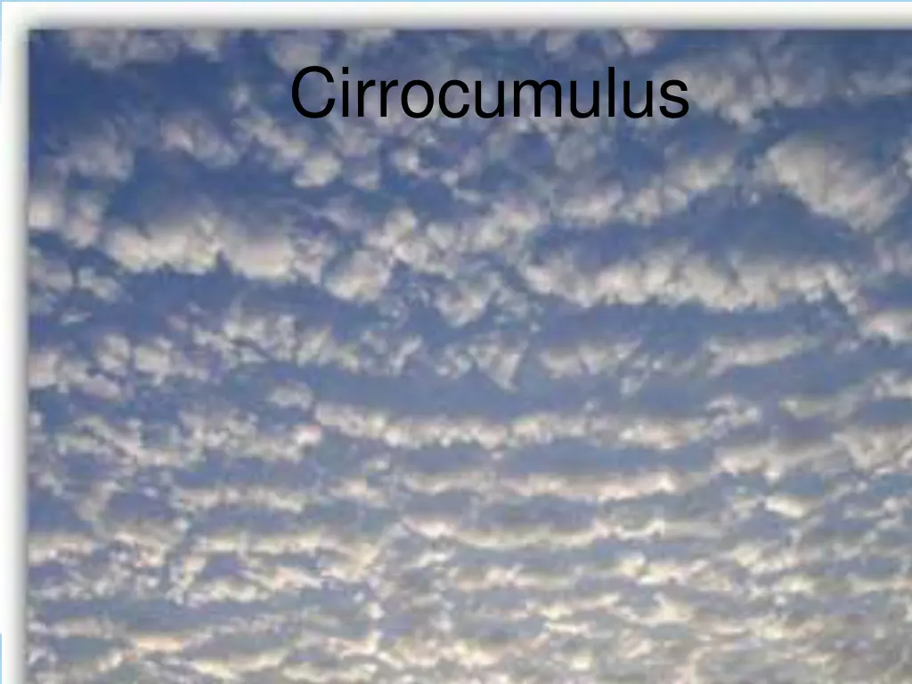 cirrocumulus