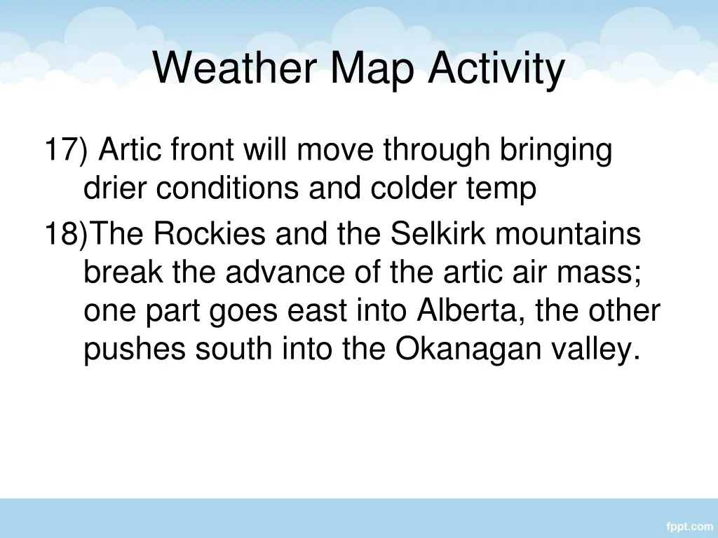 weather map activity 3