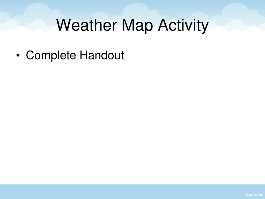 weather map activity