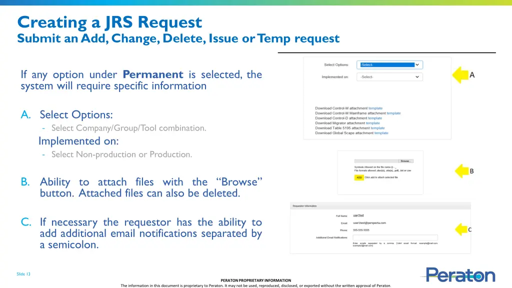 creating a jrs request submit an add change 1