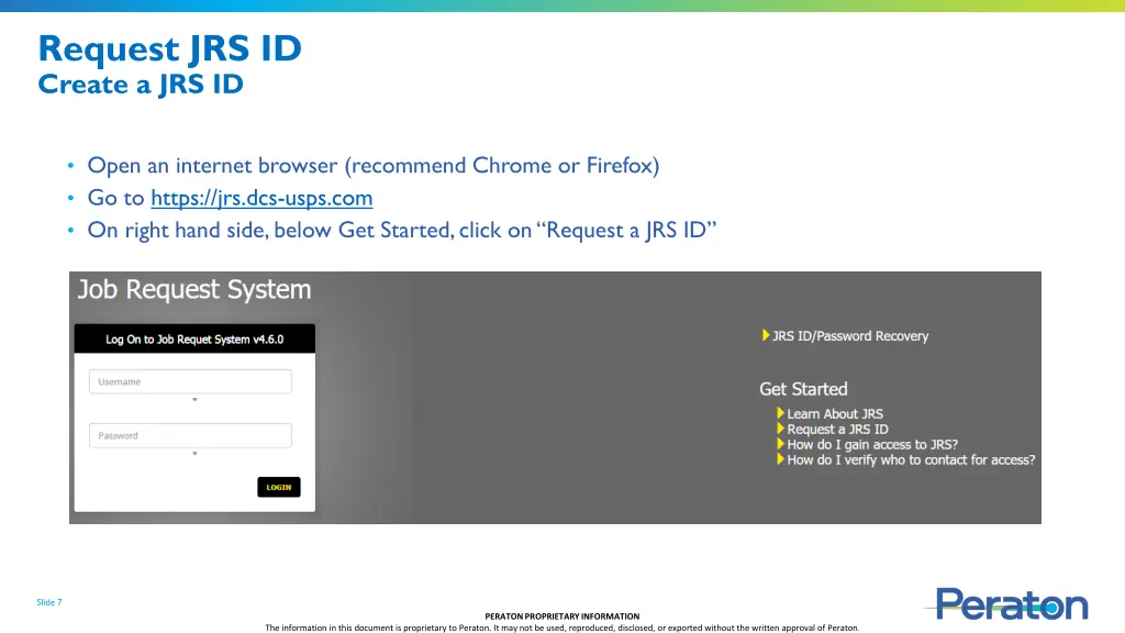 request jrs id create a jrs id
