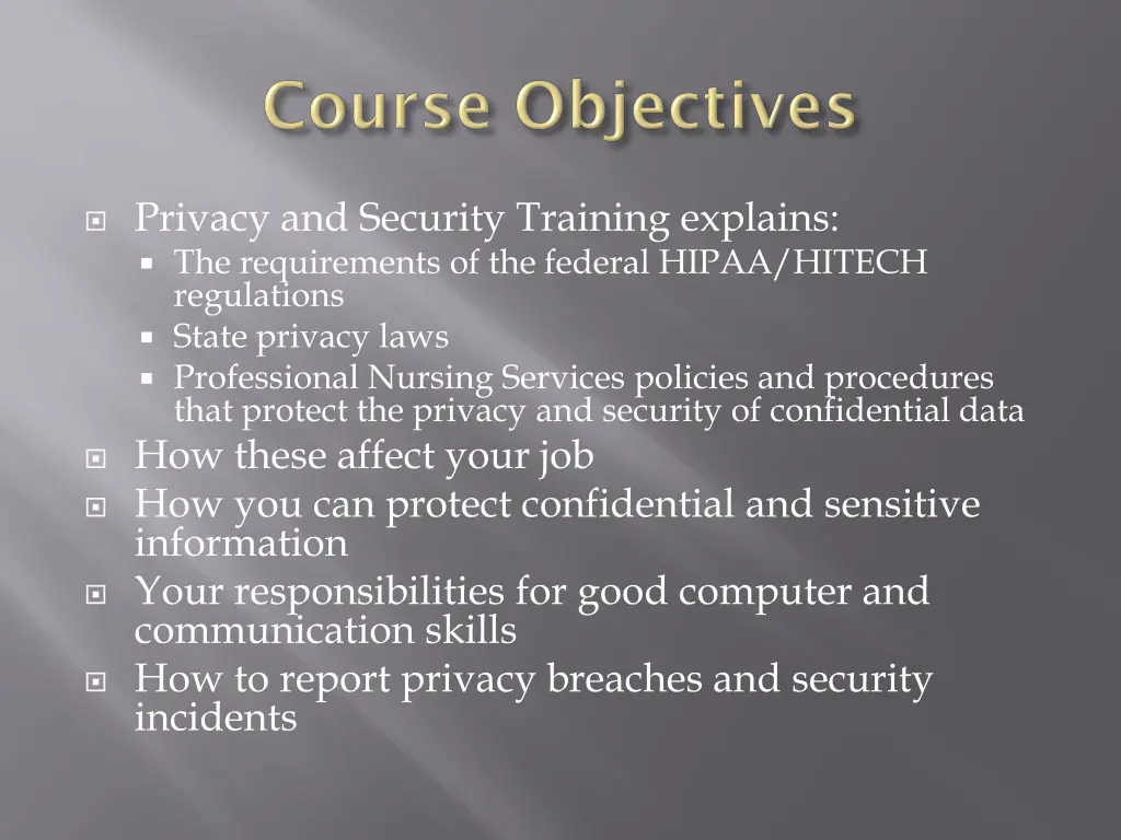 privacy and security training explains