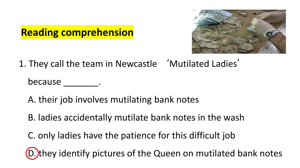 reading comprehension