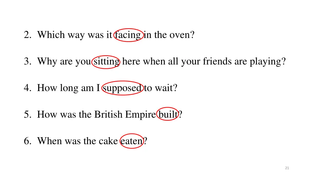 2 which way was it facing in the oven