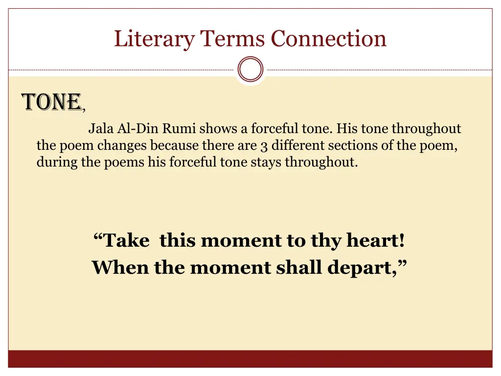 literary terms connection 1