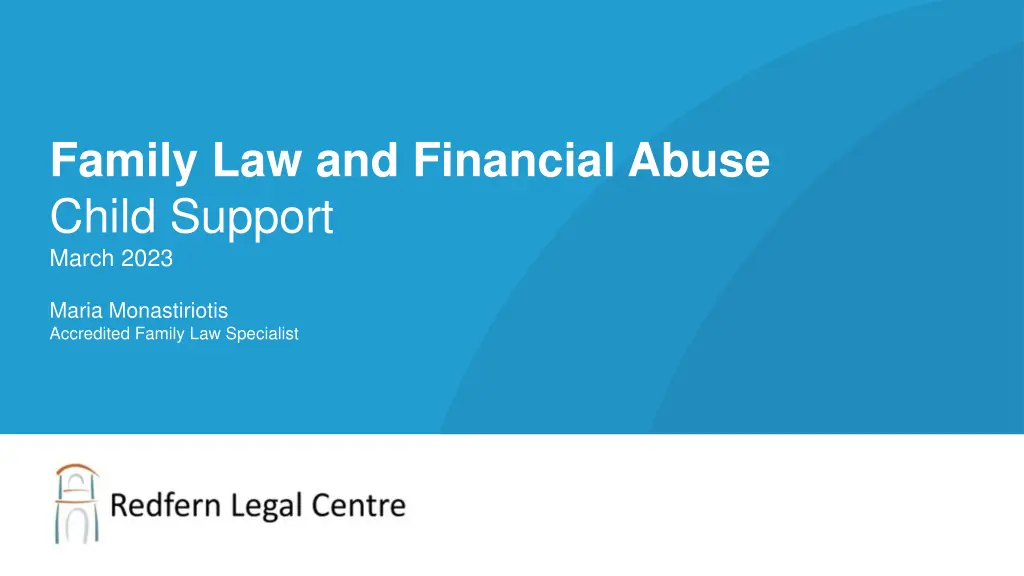 family law and financial abuse child support