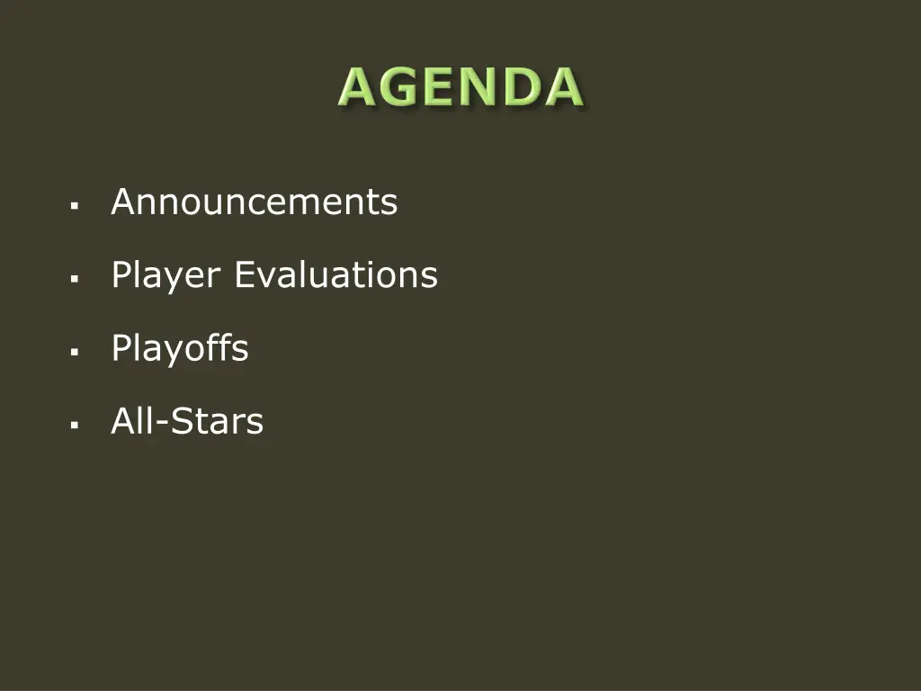 announcements