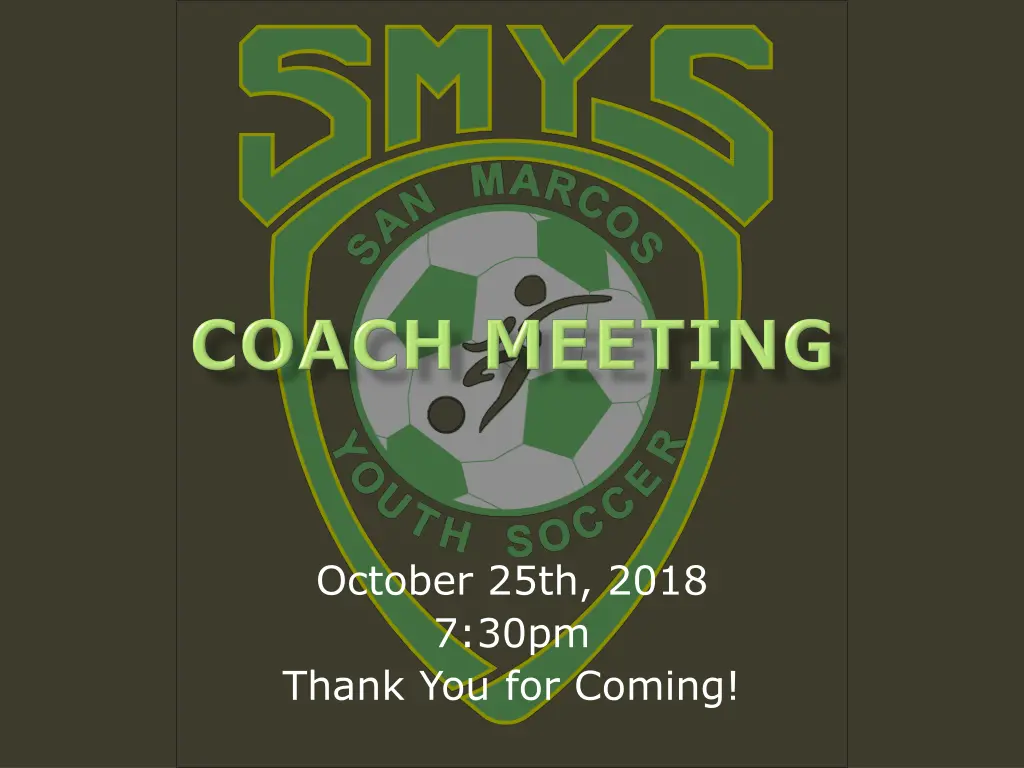 october 25th 2018 7 30pm thank you for coming