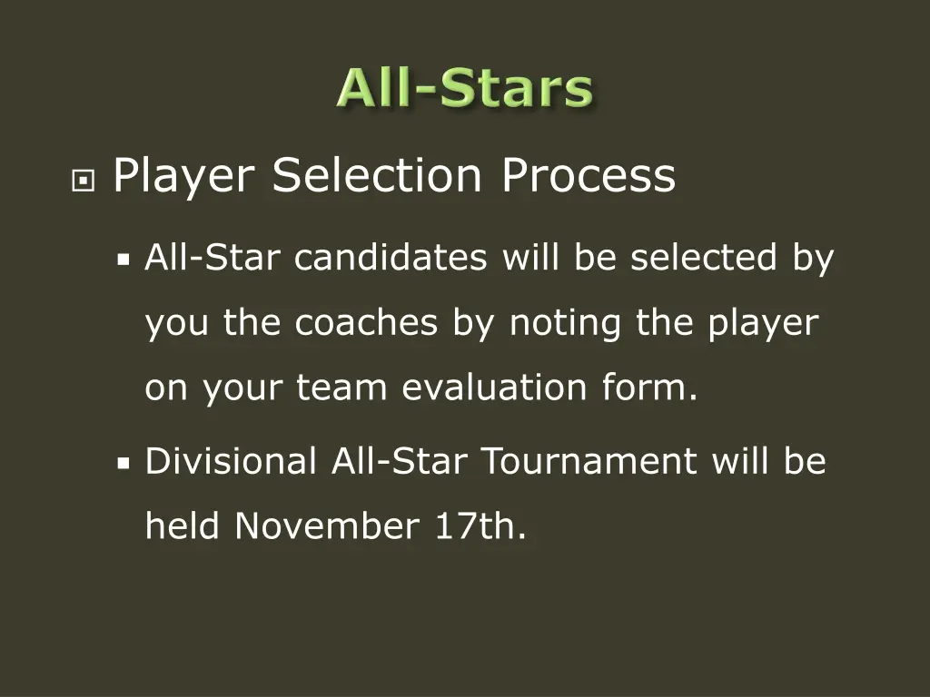 player selection process