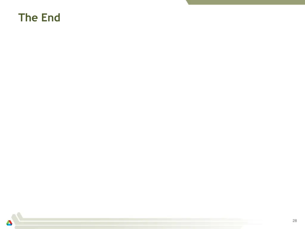the end