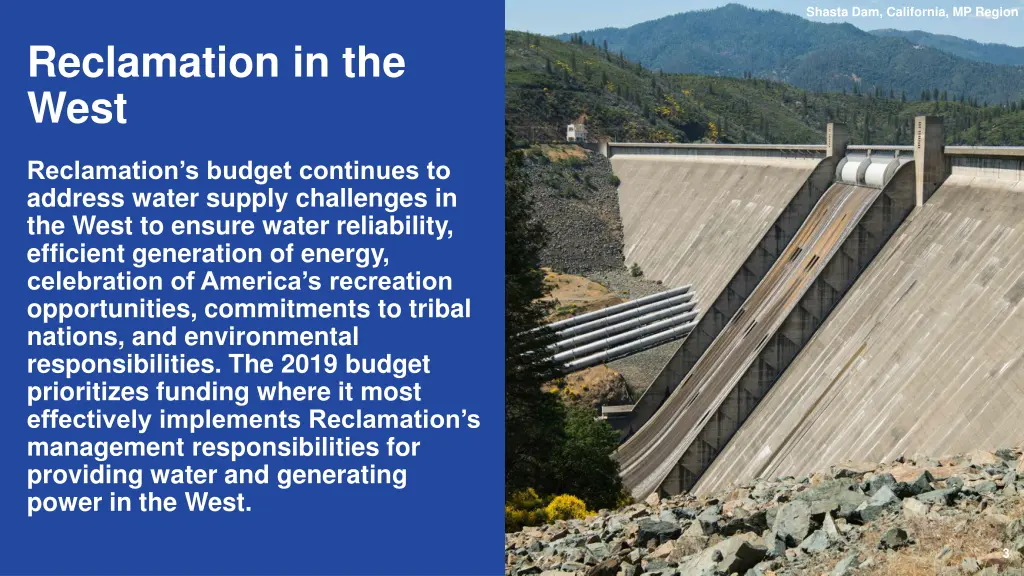shasta dam california mp region