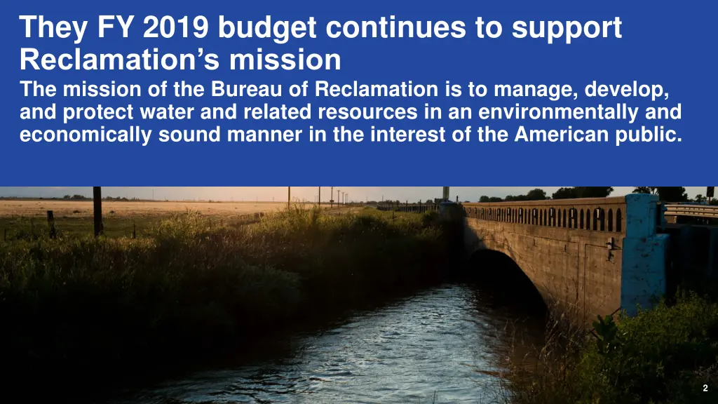 they fy 2019 budget continues to support