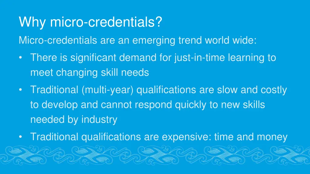 why micro credentials micro credentials