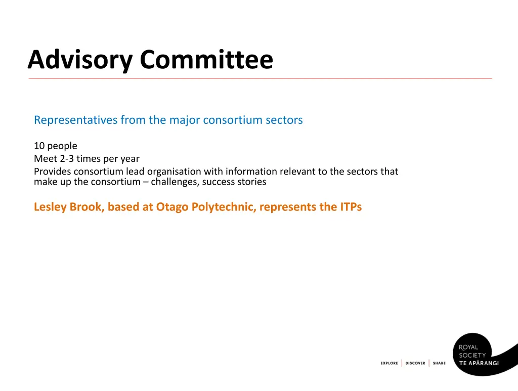 advisory committee