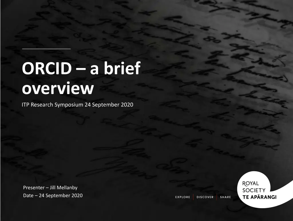 orcid a brief overview