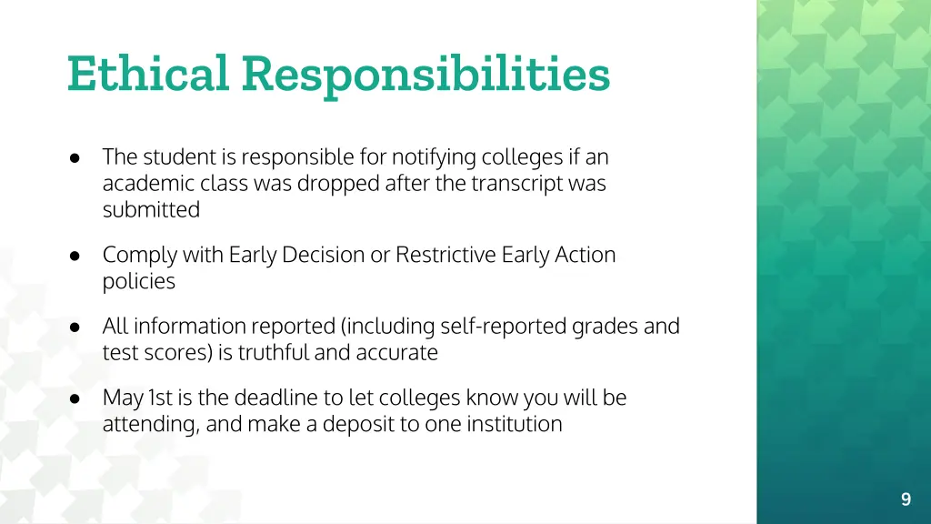 ethical responsibilities