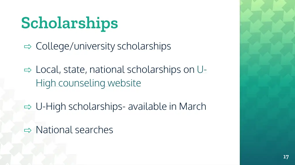 scholarships