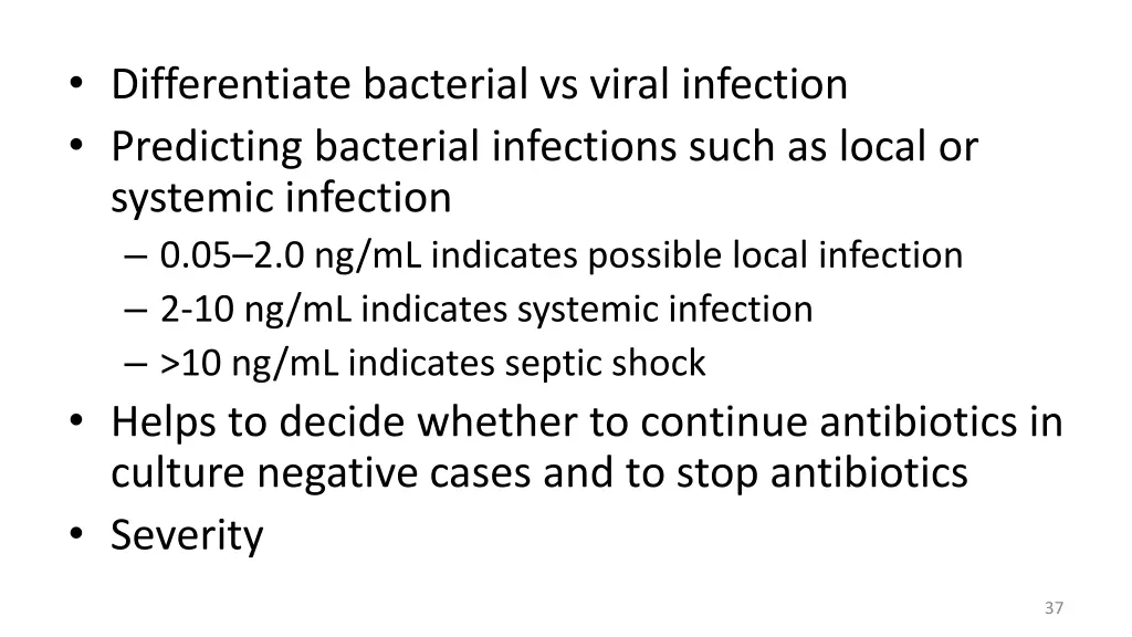 differentiate bacterial vs viral infection