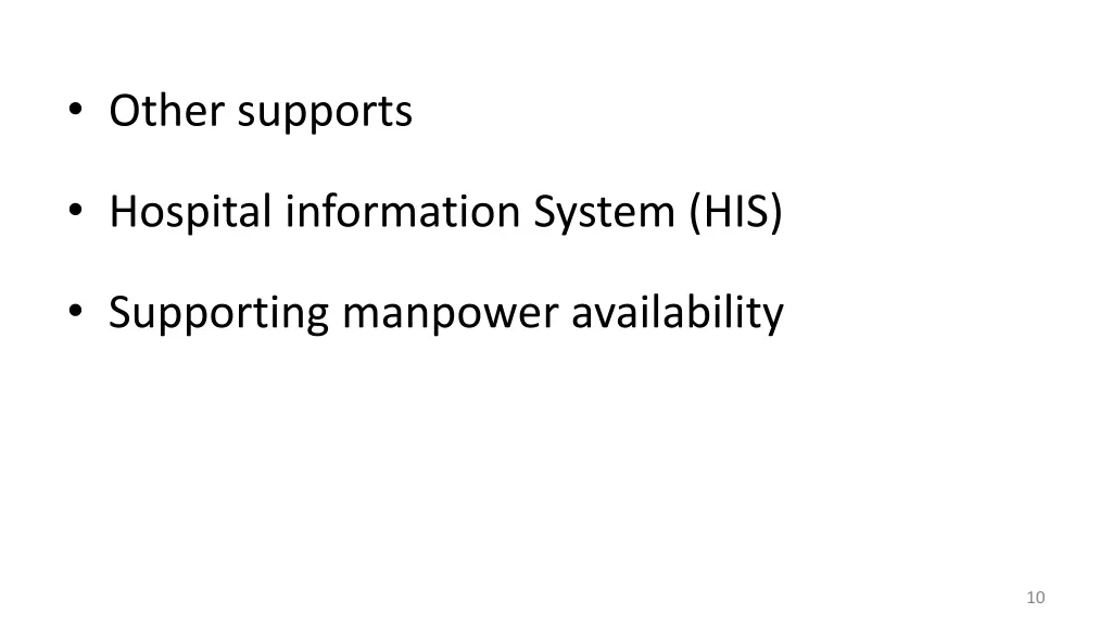 other supports