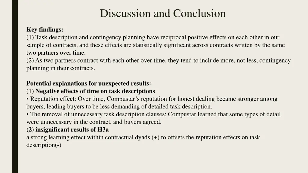 discussion and conclusion