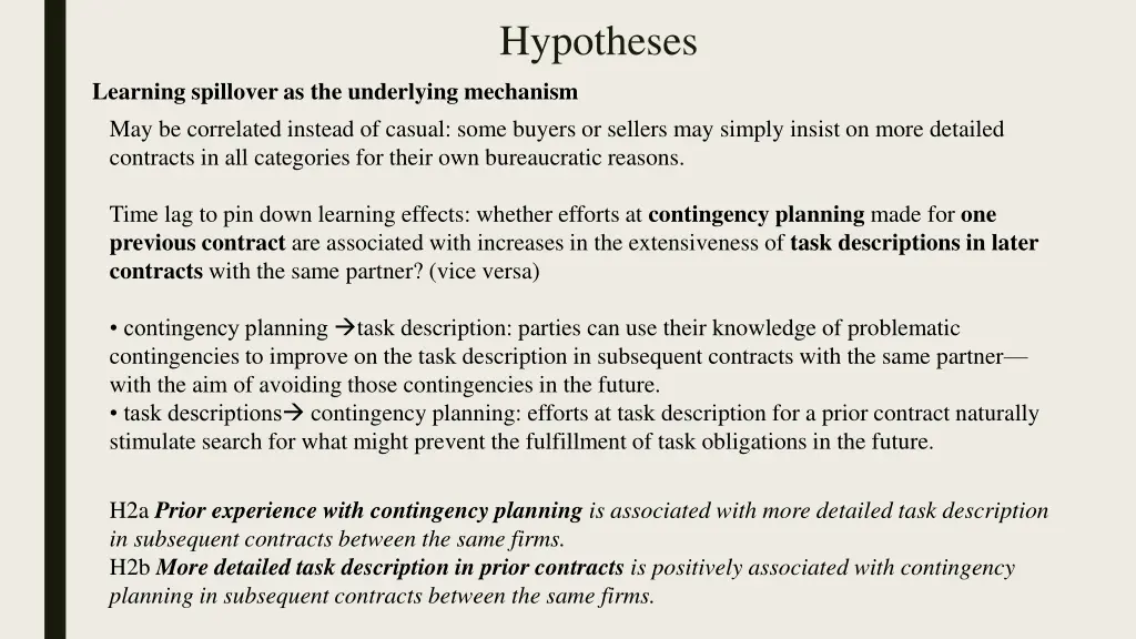 hypotheses 1