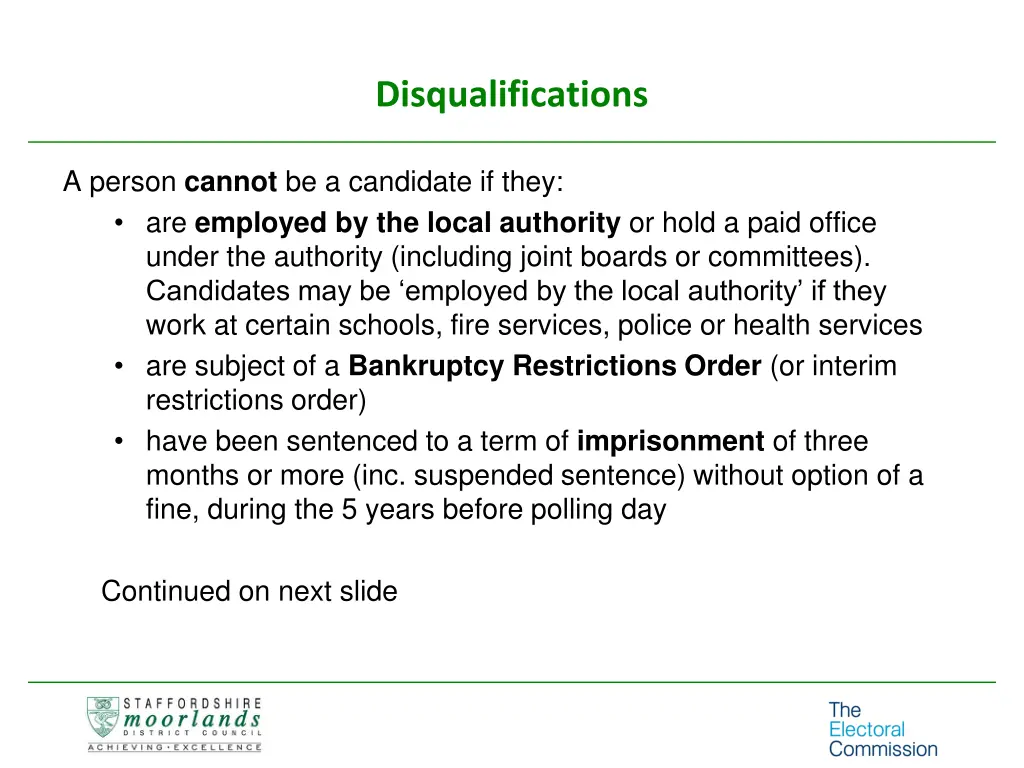 disqualifications