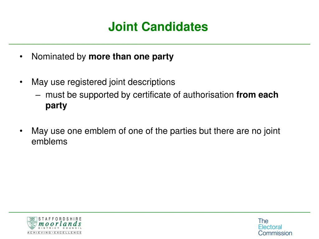 joint candidates