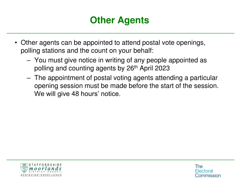 other agents