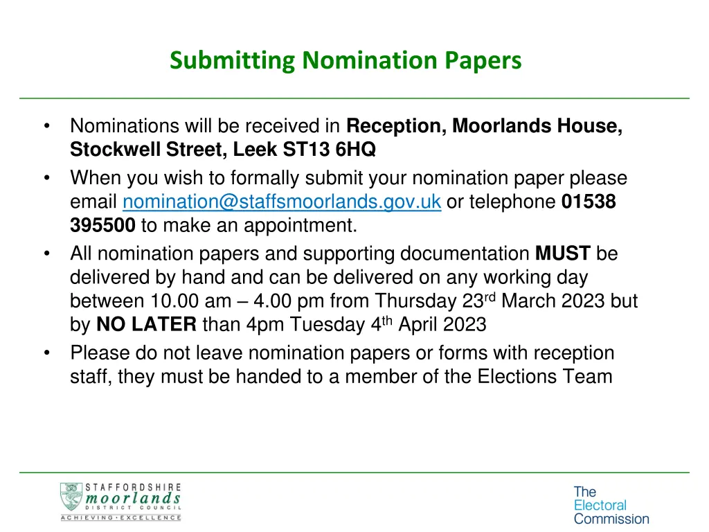submitting nomination papers 1