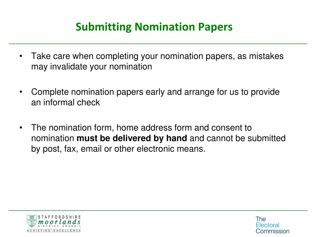 submitting nomination papers 2