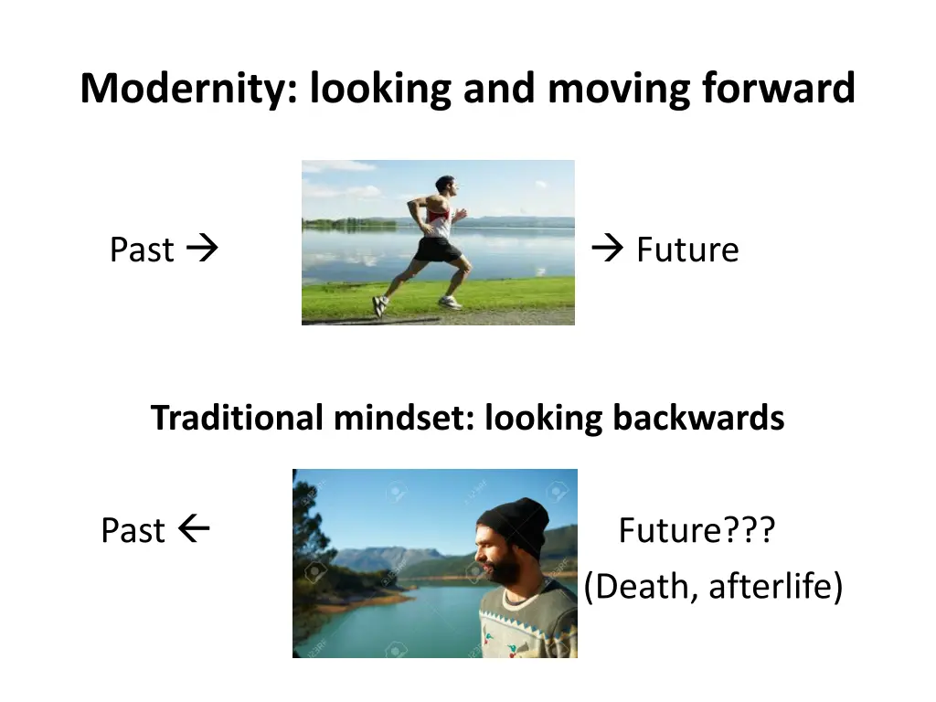 modernity looking and moving forward