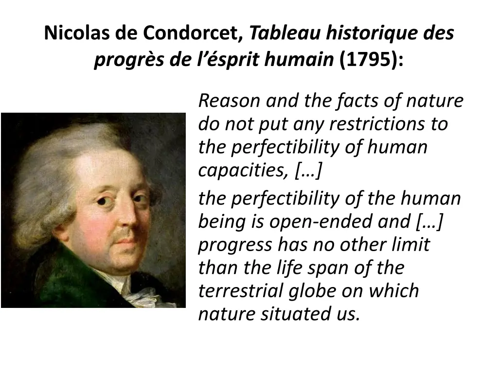 nicolas de condorcet tableau historique des progr