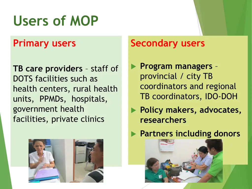 users of mop