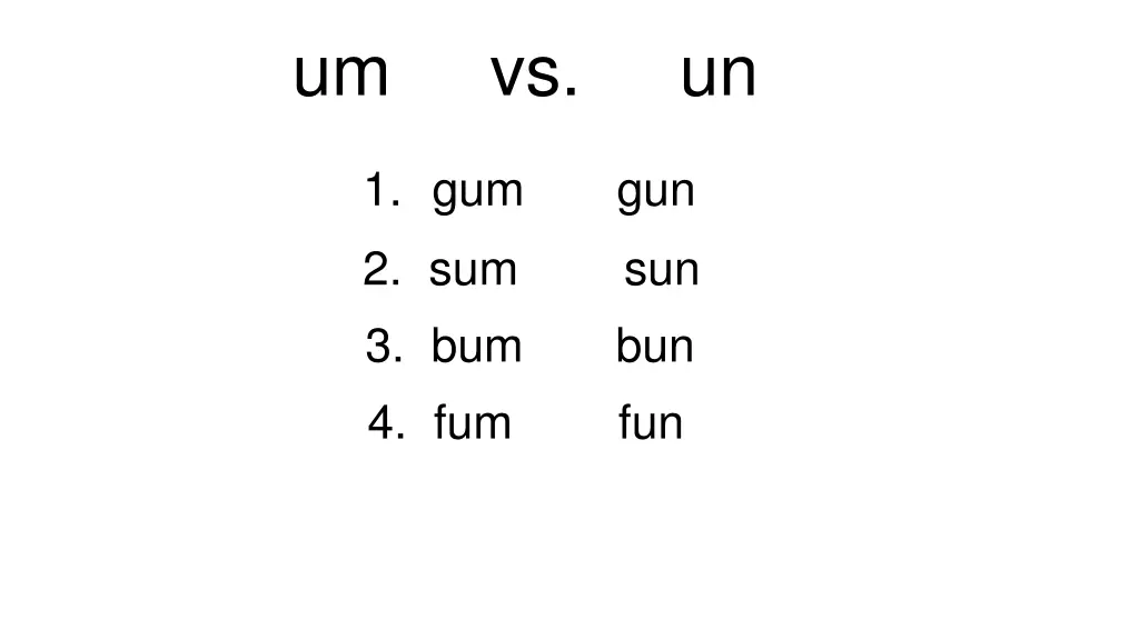 um vs un