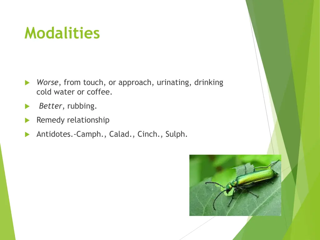 modalities