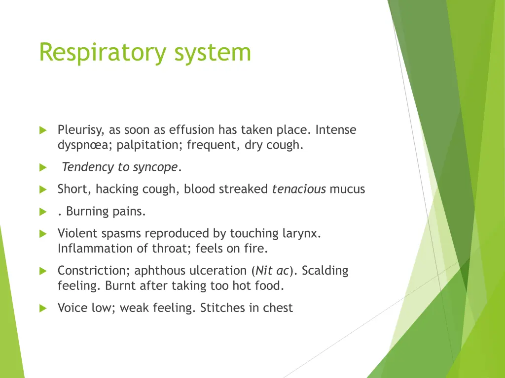 respiratory system