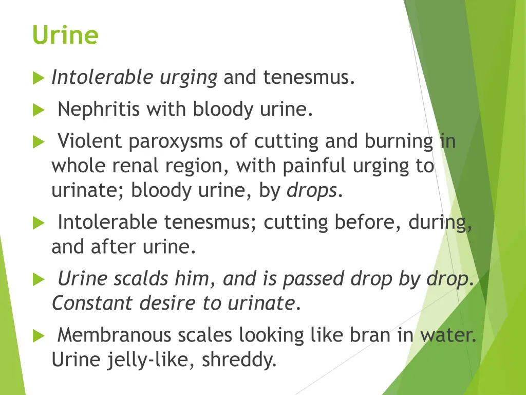urine