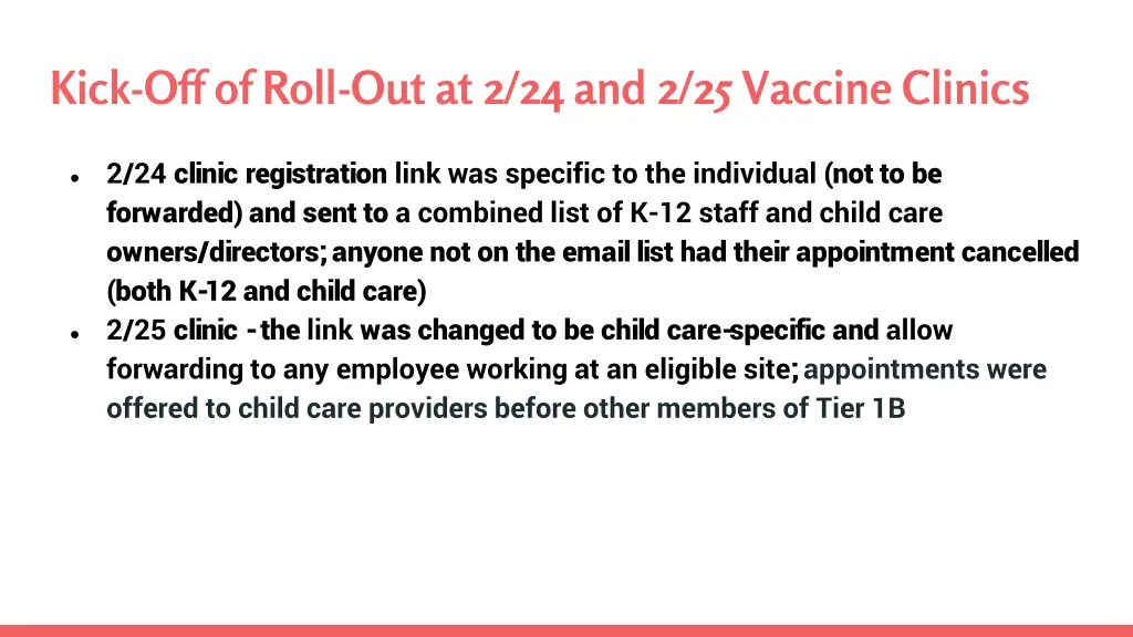 kick off of roll out at 2 24 and 2 25 vaccine