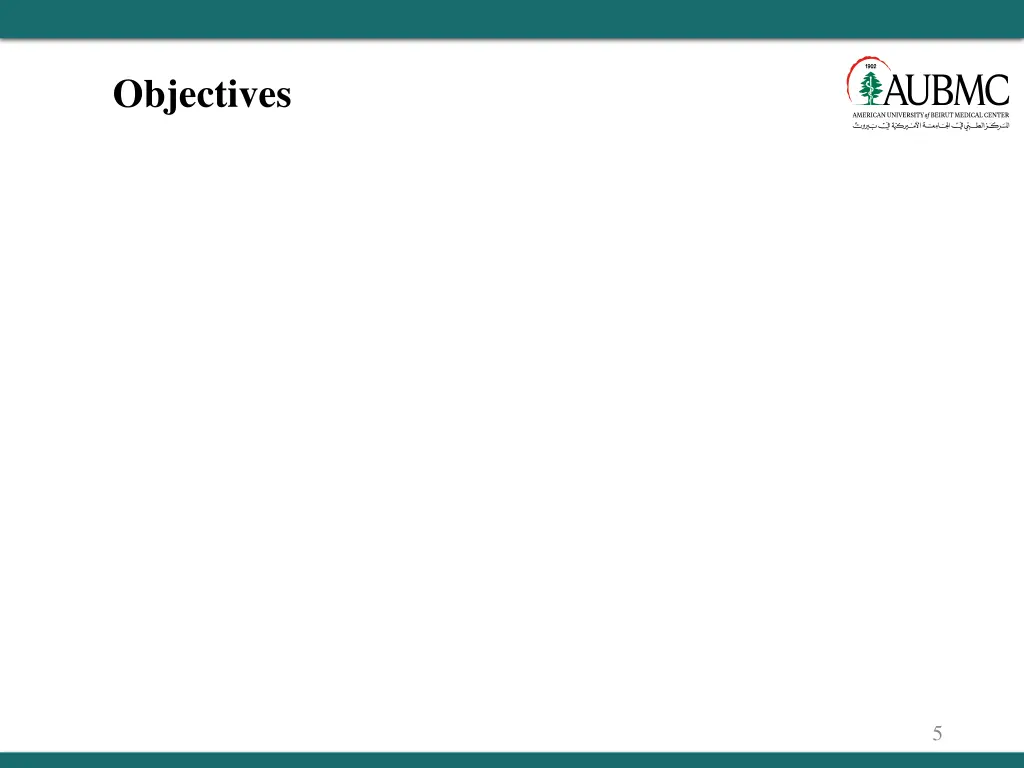 objectives