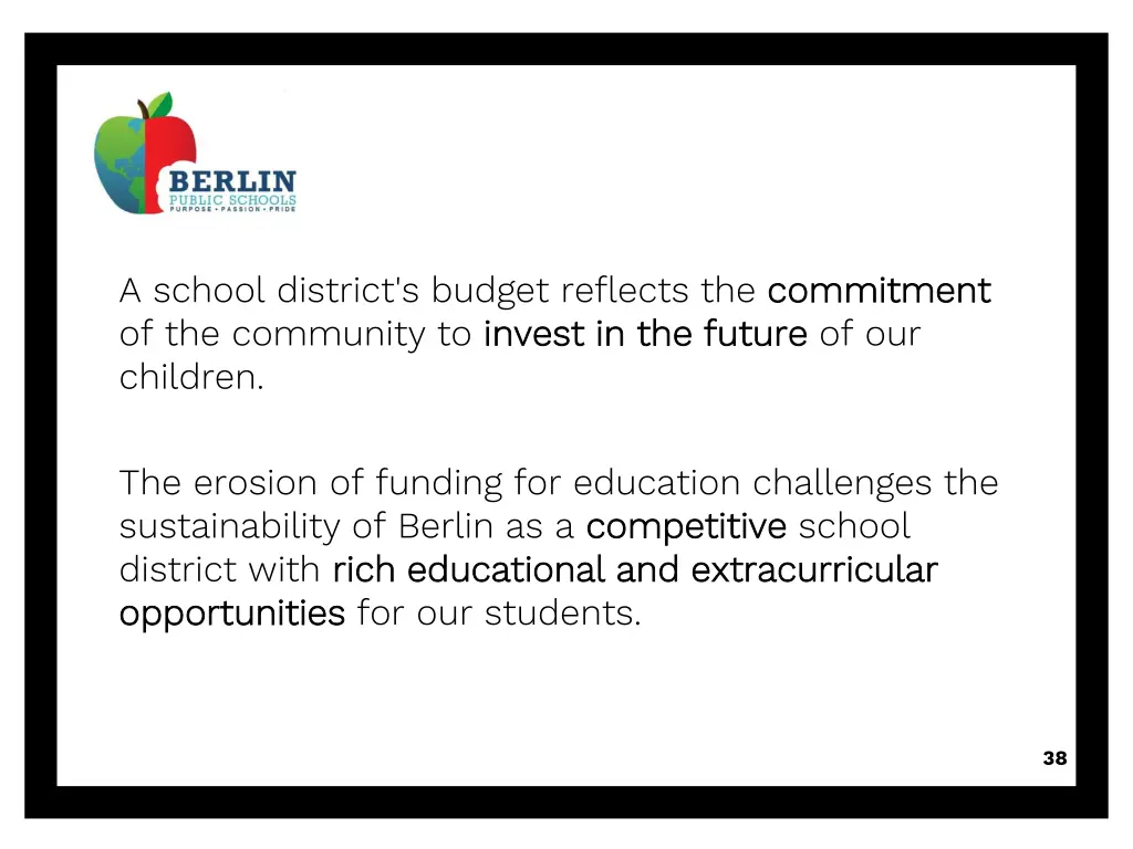 a school district s budget reflects