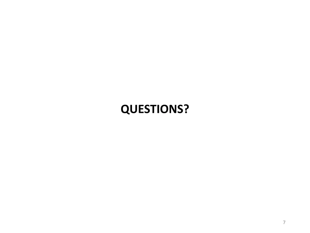 questions
