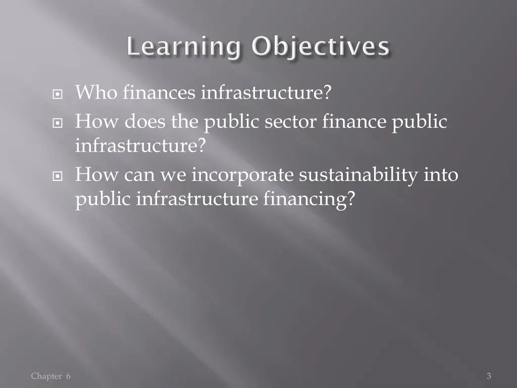 who finances infrastructure how does the public