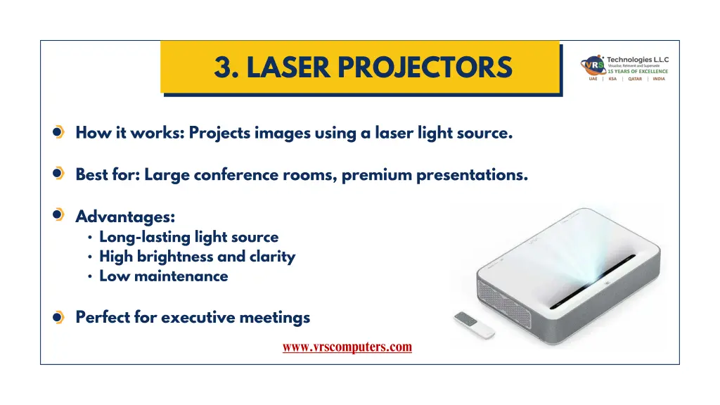 3 l aser projectors