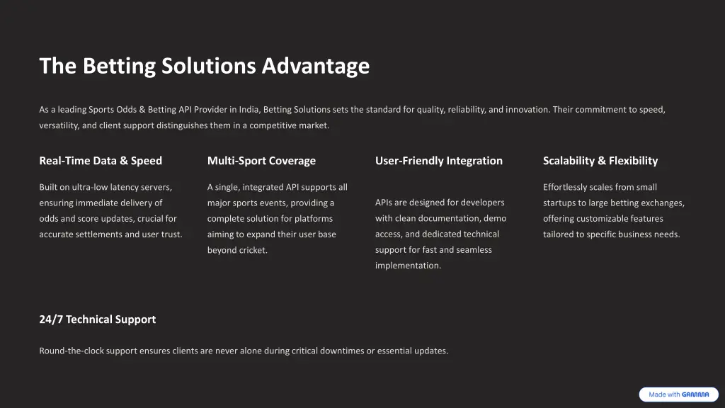the betting solutions advantage