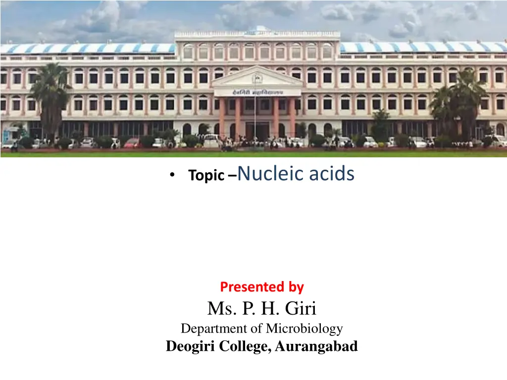 topic nucleic acids