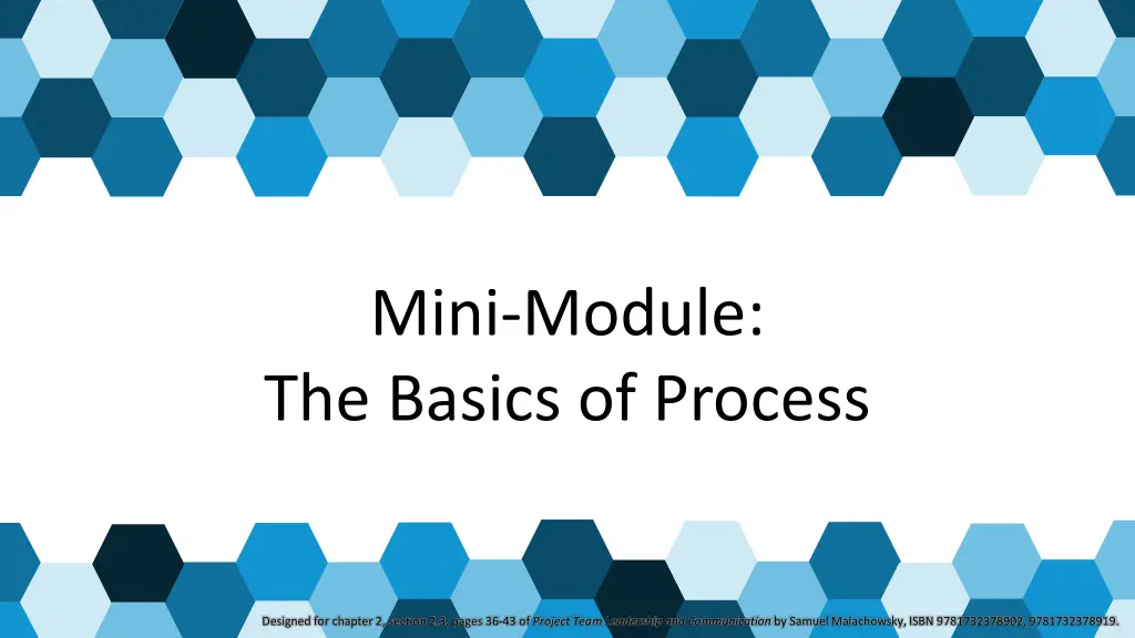 mini module the basics of process
